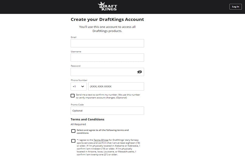 The DraftKings NJ mobile interface.